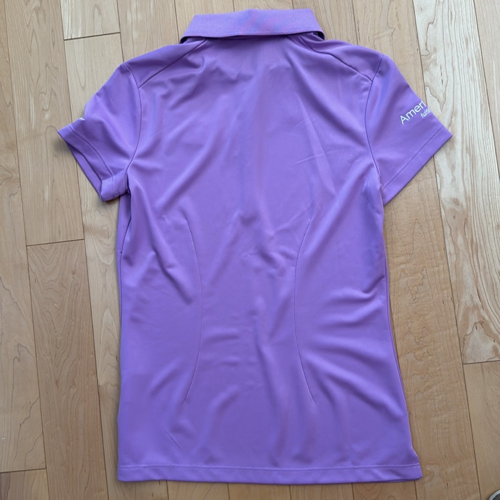 Nike Women's Lavender Button Down GOLF Shirt - Picture 7 of 8
